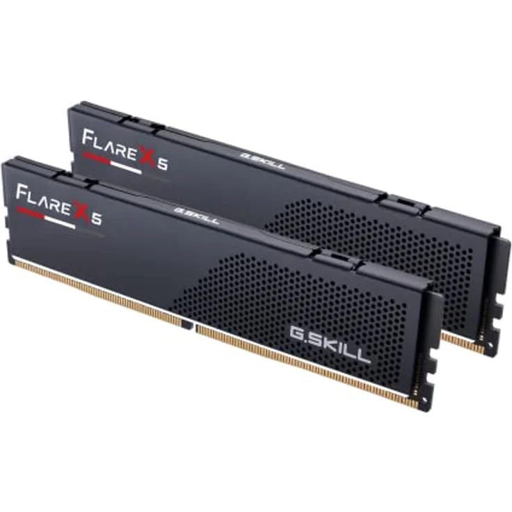 G.SKILL Flare X5 Series 32GB (2 x 16GB) 288pin SDRAM DDR5 5600 (PC5-44800) CL36-36-36-89 1, 20V Dual Channel Desktop Memory Modell F5-5600J3636C16GX2 -FX5 (Mattschwarz) – Bild 3