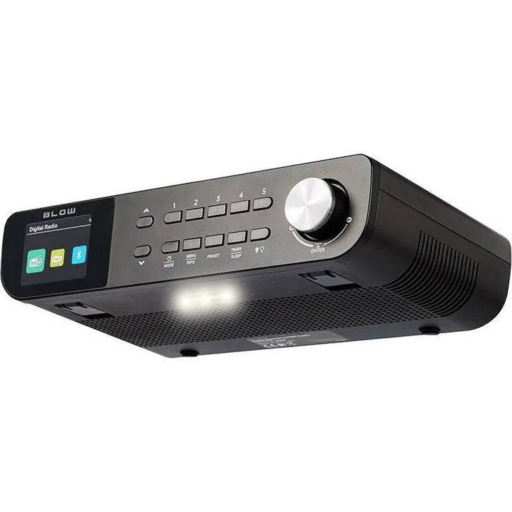 Blow Portable FM/DAB+ RK1 Küchenradio, DAB+, FM, Bluetooth, 60 Speicherplätze, Schwarz