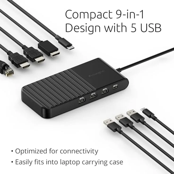 Kensington UH1500P Dockingstation - USB-C 85W - 10,100,1000 Mbit/s - Schwarz – Bild 8