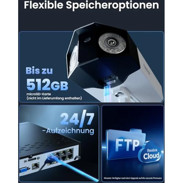 Reolink Überwachungskamera PoE 16MP Ultra HD (Außenbereich, Dual-Objektiv, 180° Pan, Farb-Nachtsicht, Person/Fahrzeug/Tier-Erkennung) – Bild 7