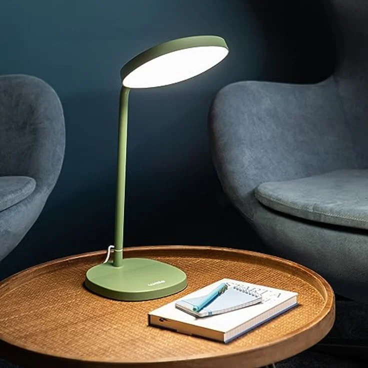 Lumie Task | Vielfältig einstellbare, helle LED-Lichttherapie-Schreibtischlampe gegen den Winterblues, kristallklare Beleuchtung, maximaler Sehkomfort, verbesserte Stimmung und Energie| Sage Green – Bild 5