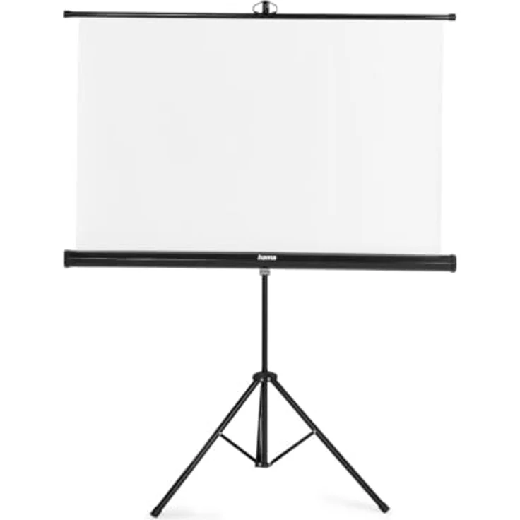Hama Beamerleinwand auf Stativ 125 x 125 cm (Standgerät, weißer Bildschirm, Tragbar, Faltbar, Projektion) Weiß – Bild 2