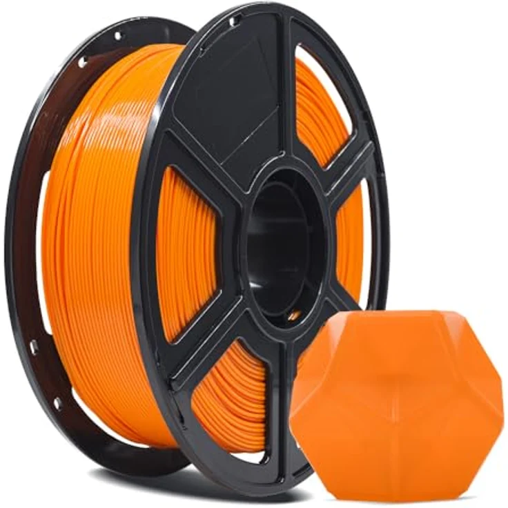 FLASHFORGE PLA PRO 3D-Drucker-Filament 1,75 mm, 1 kg Spule, Maßgenauigkeit +/- 0,02 mm, verbesserte Zähigkeit, knäuelfrei, Orange – Bild 1