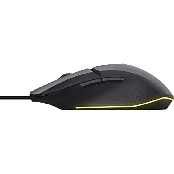 Trust Gaming GXT 790 Tridox Gaming PC Set - Leichtes Headset mit 50-mm-Treiber und 3,5-mm Klinke, Programmierbare USB Maus 200-6400 DPI, Mauspad, Gamer Setup für Computer/Laptop - Schwarz – Bild 5