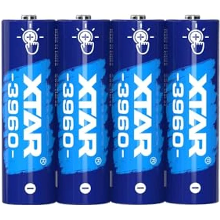 XTAR 4 x Wiederaufladbare Li-Ionen-Akkus AA 2500 mAh 3960, 1,5 V, hohe Energiedichte – Bild 2