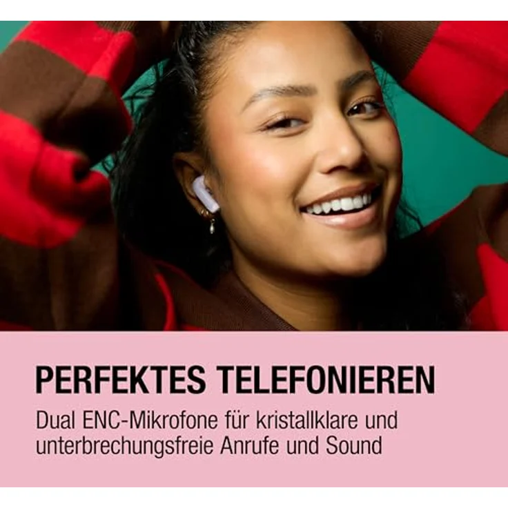 Fresh 'n Rebel Twins Fuse 2, Noise Cancelling Wireless In-Ear Kopfhörer mit 36h Akku, Bluetooth 6.0, 2 Mikrofonen, Quick Charge, spritzwassergeschützt, Pastel Pink – Bild 5