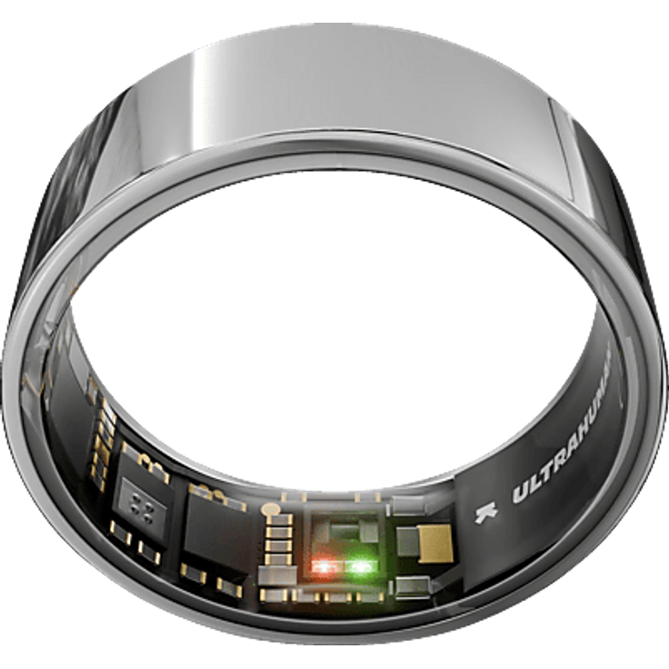 ULTRAHUMAN Ring AIR – Schlaf- und Fitness-Tracker, Smart für Frauen und Männer, Größe 11, Titan, wasserfest, mit 6 Tagen Akkulaufzeit