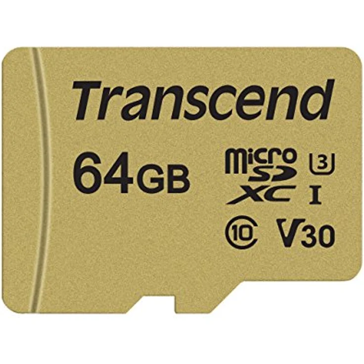 Transcend Ultra-Highspeed 64GB  micro SDXC-SDHC Speicherkarte (für Action-Cams - Dashcams und Drohnen) - 4K, U3, V30, UHS-I TS64GUSD500S – Bild 2