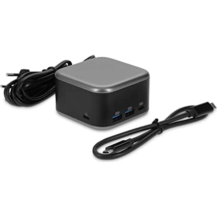 LMP PowerDock – 100-W-GaN-Netzteil und 5-Port-USB-C-Dock mit USB, HDMI 2.0 und Gigabit-Ethernet – 25189 (schwarz) – Bild 2