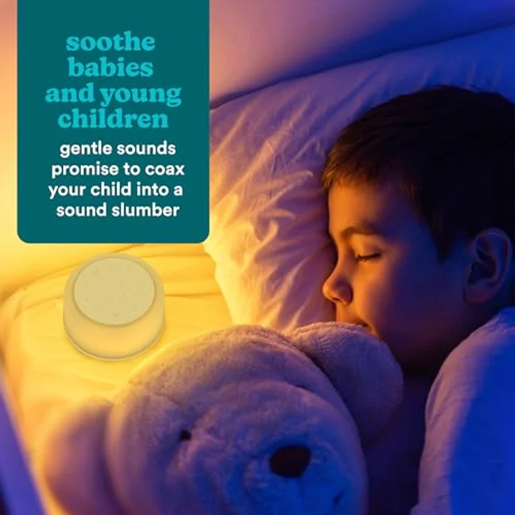 HoMedics SoundSleep Aura SS-2700WH, Soundmaschine mit 14 Naturklängen, 7 Meditationsklängen, Bluetooth 5.3 und warmweißem Nachtlicht – Bild 3