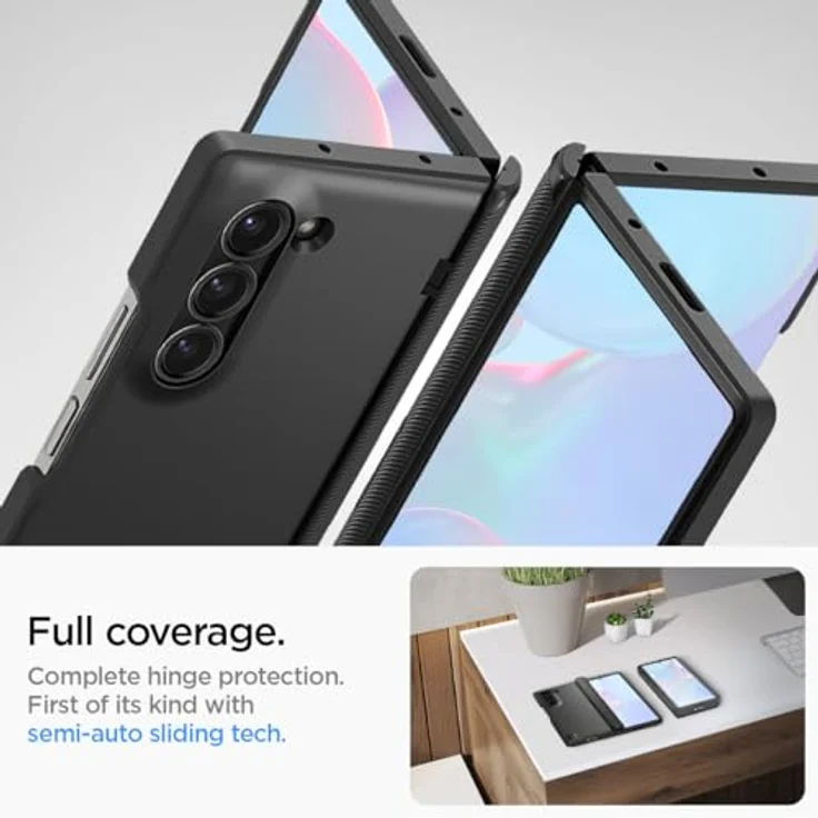 Spigen Slim Armor Pro Hülle Kompatibel mit Samsung Galaxy Z Fold 6 -Schwarz [Scharnierschutz] – Bild 3