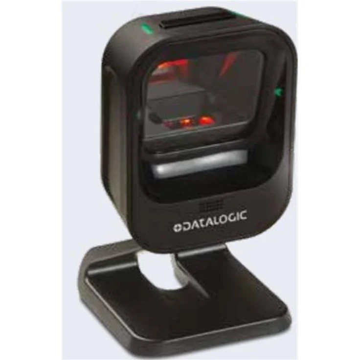 Datalogic Magellan 900i, Barcode-Scanner mit 2D-Imager-Technologie, kabelgebunden, Schwarz, inkl. magnetischem Standfuß und Green Spot