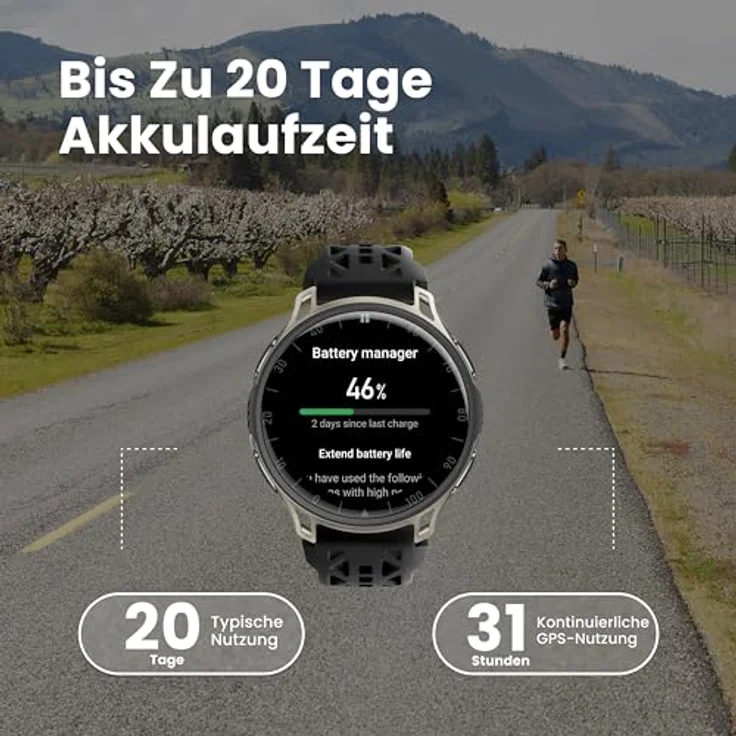 Amazfit Cheetah 2 Pro, Smartwatch für Marathonläufer mit 31 Stunden GPS-Nutzung, schwarz – Bild 6