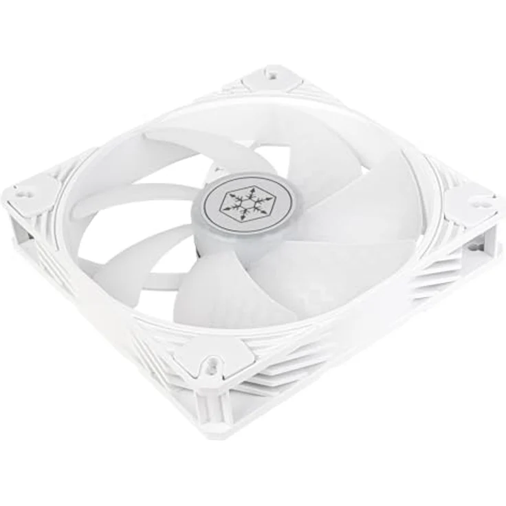 SilverStone Shark Force ARGB 140mm Gehäuselüfter - Weiß, PWM, Shark Force-Lüfterflügeldesign, 0-2200 U/min, ARGB-Beleuchtung – Bild 4