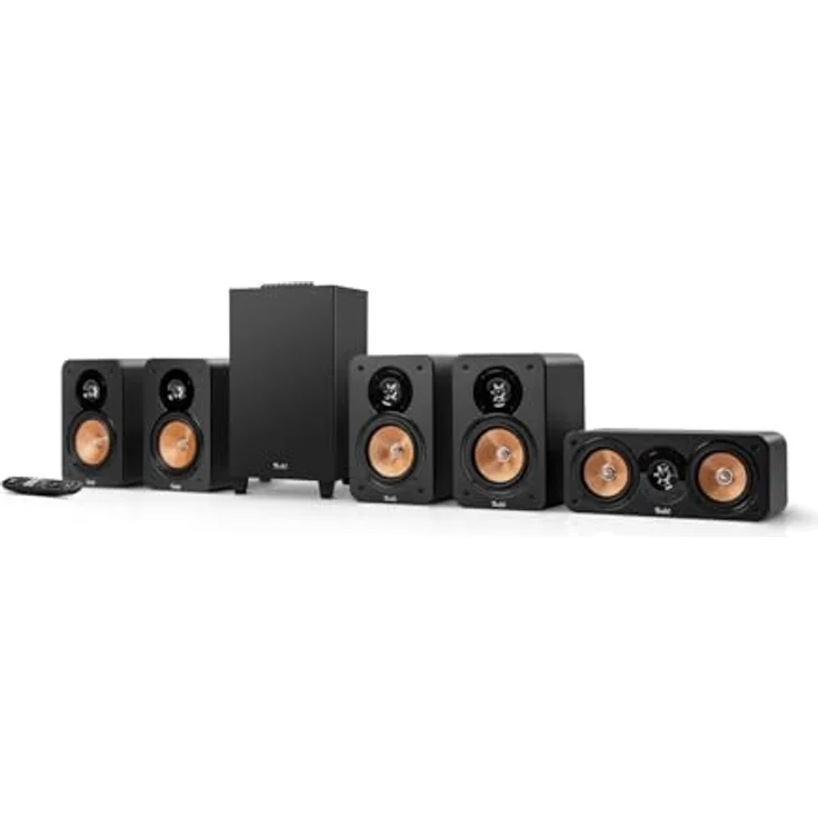 Teufel Ultima 20 Concept 5.1 Surround Soundsystem, Heimkino Komplettsystem mit integriertem AV-Receiver, Bluetooth 5.0, Dolby Audio, USB-C-Soundkartenfunktion, HDMI ARC CEC (Schwarz) – Bild 1