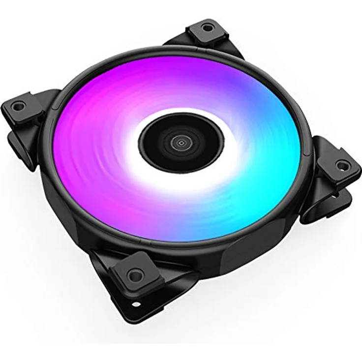 Pccooler Halo FRGB 3 in 1, 120 mm Gehäuselüfter mit adressierbaren RGB-LEDs, Schwarz, 3 Lüfter set – Bild 6