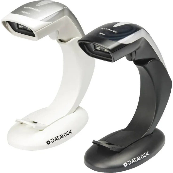 Datalogic 2D Barcode-Scanner Heron HD3430, USB-Kit mit Standfuss (1D-Barcodes, 2D-Barcodes), Barcode-Scanner, Schwarz