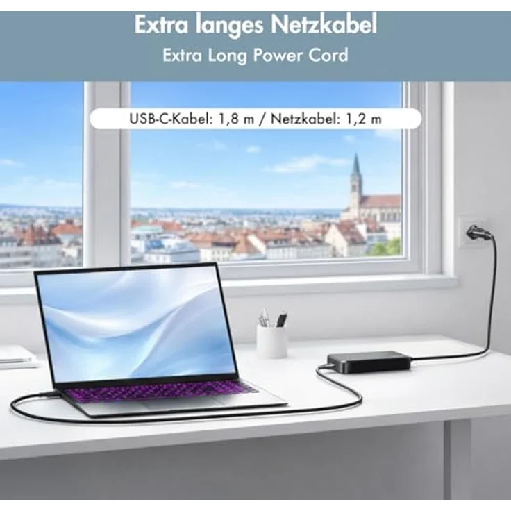 LogiLink PA0413 Notebook-Netzteil 65 W, 20 V 3.25 A, USB Power Delivery (USB-PD), ultra-schlank, mit 1,8 m USB-C-Kabel – Bild 6