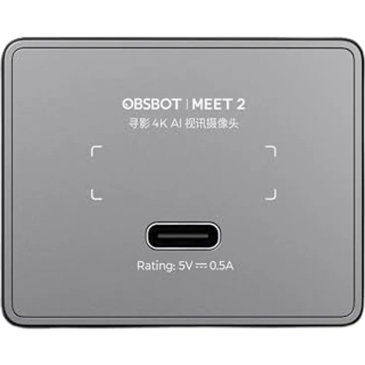 OBSBOT Meet 2 Webcam, 4K mit KI-Auto-Framing, grau – Bild 3