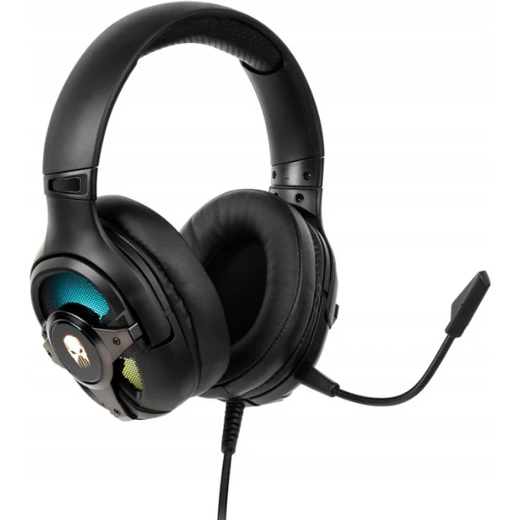 Kruger&Matz Warrior GH-100 PRO, RGB-Mikrofon Gaming-Kopfhörer mit 50 mm Treiber, geschlossenem Design und USB-A Verbindung