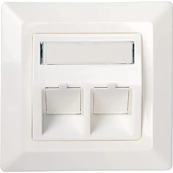 Schwaiger Anschlussdose Keystone weiß