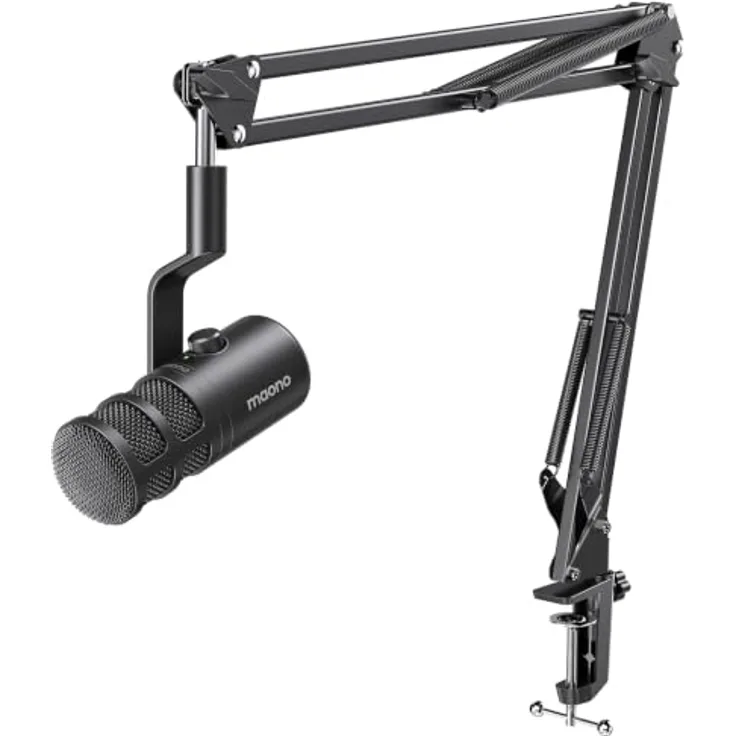 MAONO PD100 Gen2S USB/XLR Dynamisches Mikrofon, 192kHz/24bit Studio-Klang, Mute-Taste, Echtzeit-Monitoring, Metallgehäuse, Komplettset für Podcast und Streaming
