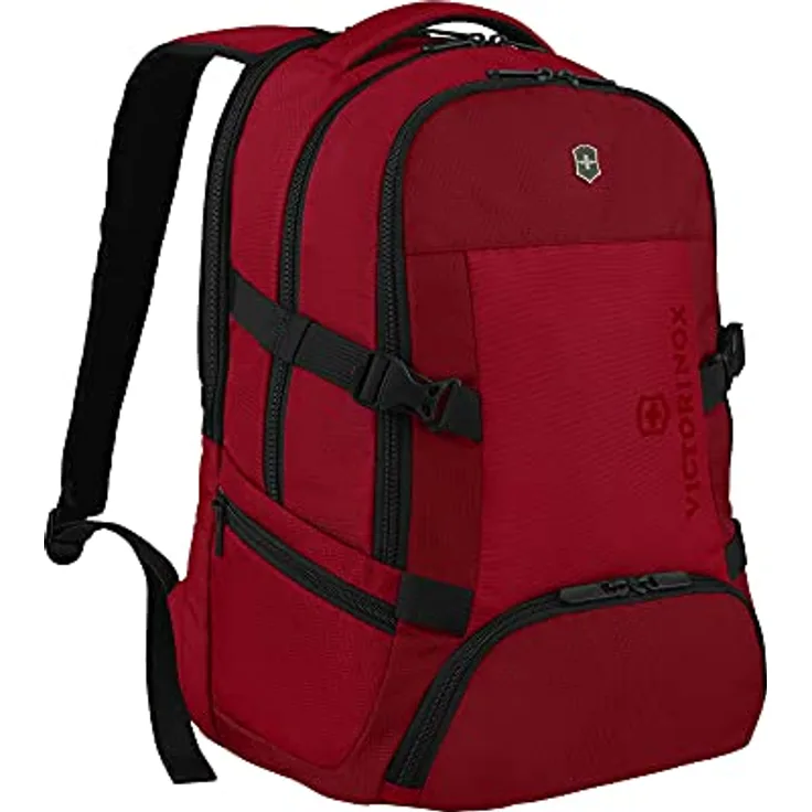 Victorinox Laptop Rucksack, Damen/Herren, 16" Laptopfach, 10" Tabletfach, 28 l, Ergonomisch, Atmunkgsaktiv, Vx Sport EVO Deluxe, Rot