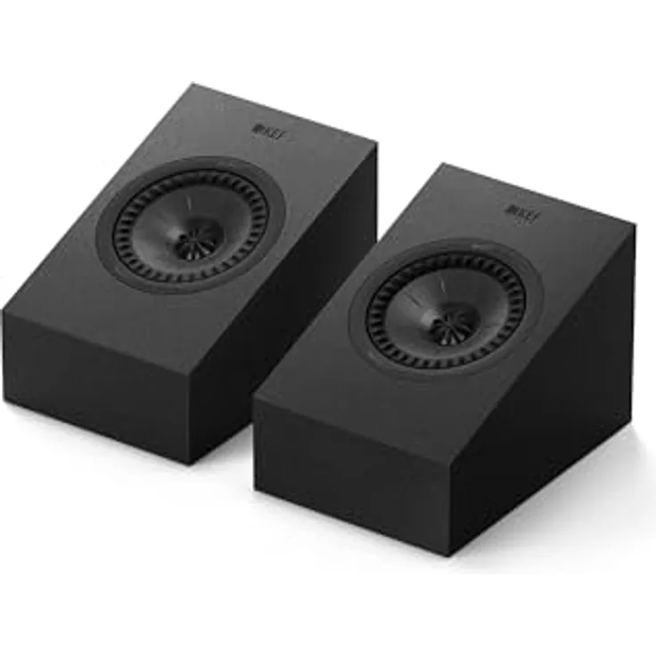 KEF Q8 Meta Dolby Atmos HiFi-Wandlautsprecher, Satin Black | Uni-Q-Treiber mit MAT | Surround Sound | Vielseitiges Heimkinosystem