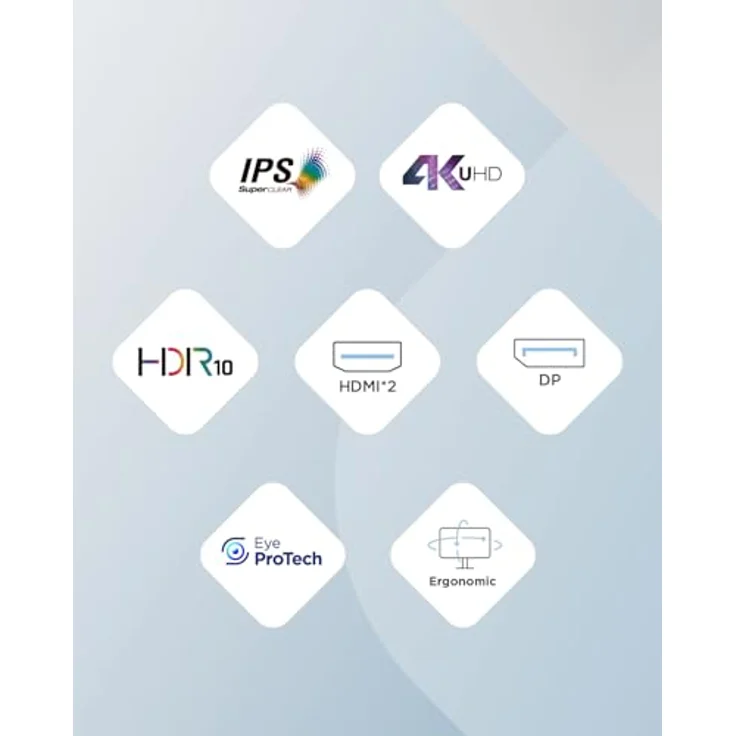 ViewSonic VG2708-4K Ergonomischer 27 Zoll 4K UHD-Monitor mit HDR 10, Dual-HDMI und DisplayPort - SuperClear IPS-Panel, schwarz – Bild 2