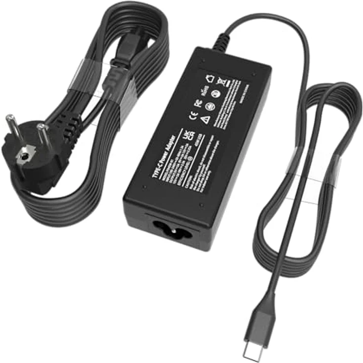 SMMKOXOI Chromebook Ladekabel 45W USB C für Acer 315/314, sicher und zuverlässig mit Überspannungsschutz – Bild 1