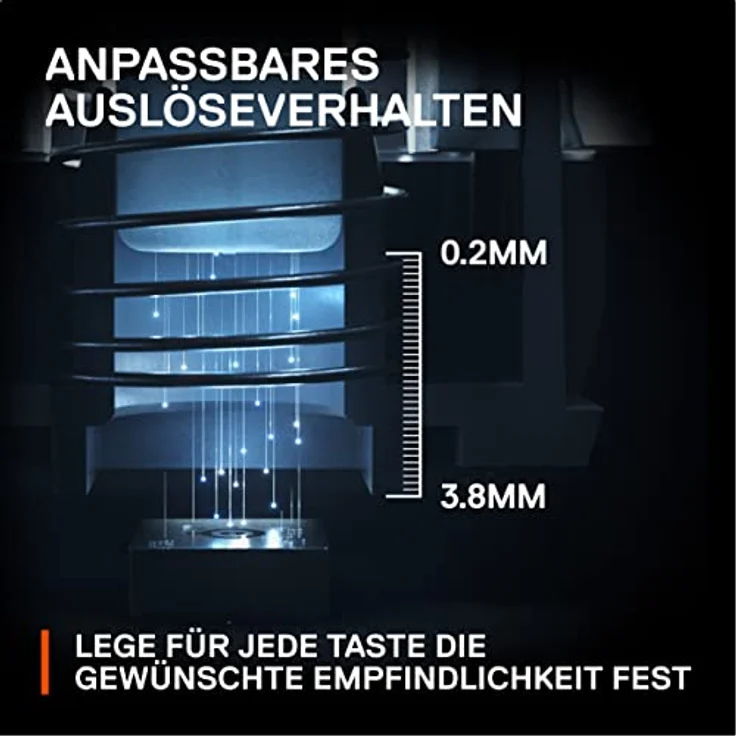 SteelSeries Apex Pro TKL Wireless (2023) - Mechanische Gaming-Tastatur – Die weltweit schnellste Tastatur – Anpassbares Ansprechverhalten – Bluetooth 5.0 – 2,4 GHz – Deutsches (QWERTZ) Layout – Bild 5