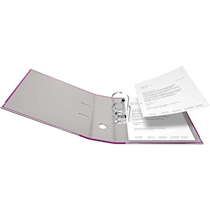 Falken Aktenordner Recycolor-Ordner A4, 8 cm, violett - strapazierfähig, biologisch abbaubar, Blauer Engel und FSC® zertifiziert – Bild 4