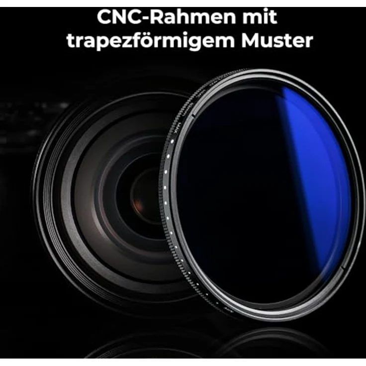 K&F Concept K-Serie 40,5mm Variabler Graufilter ND2-400 (1-9 Stop) - Extrem Slim, Nano-Beschichtung - Neutral Graufilter – Bild 5