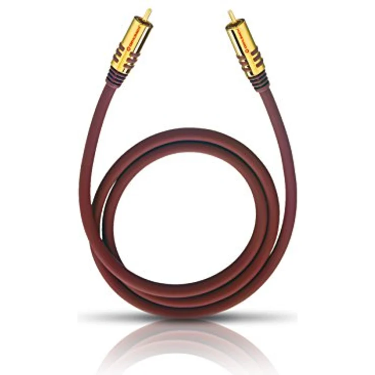 Oehlbach NF Sub, Cinch Subwoofer-Kabel - Audiokabel - rund - OFC - 3m - Bordeaux – Bild 3