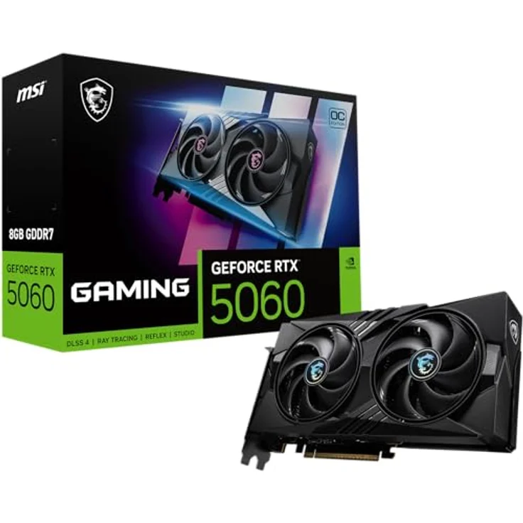MSI GeForce RTX 5060 8G GAMING OC, Next-Gen-Grafikkarte mit 8 GB GDDR7 Speicher – Bild 1