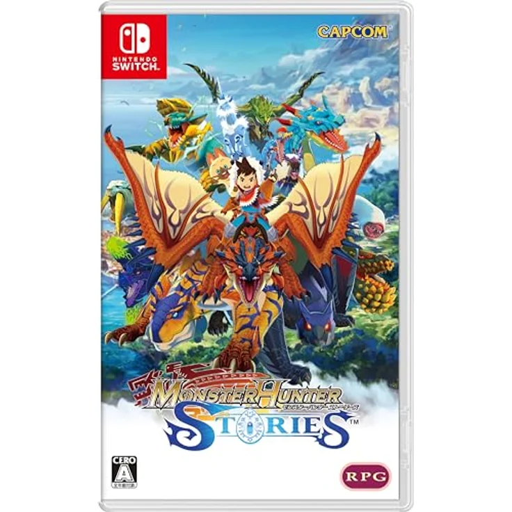 Capcom Monster Hunter Stories (Deutsche Sprache) (Physische Ausgabe) Nintendo Switch Game, Japanische Version, Region Free, vollständig synchronisiert, Online-Kämpfe – Bild 1
