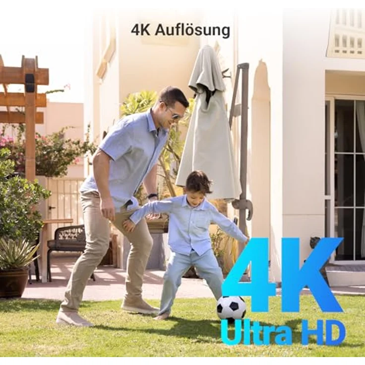 EZVIZ CB8 Pro 4K, Kabellose 360° Solar/Akku WLAN-Außenkamera mit Farbnachtsicht, KI Personen- und Fahrzeugerkennung, Zwei-Wege-Audio – Bild 3