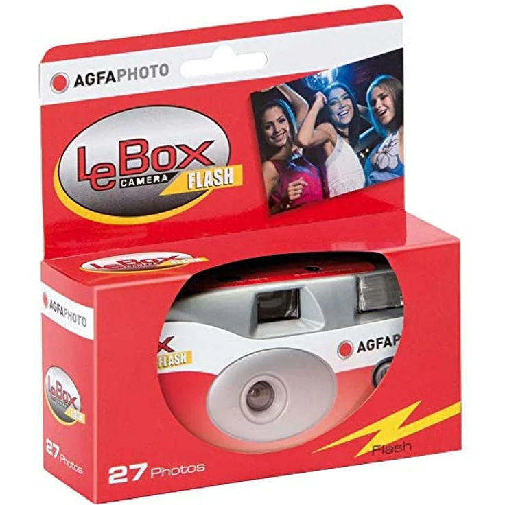 Agfa AG601020-10 AgfaPhoto LeBox Flash 400 Einwegkamera mit Blitz (10-er Pack) – Bild 3