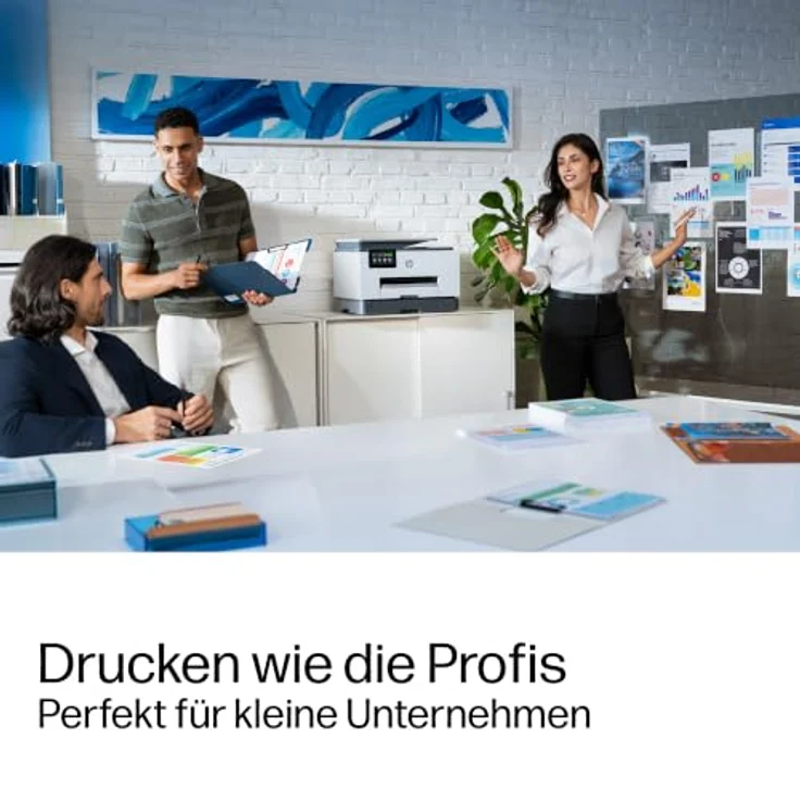 HP OfficeJet Pro 9132, All-in-One 4 in 1 Farb-Tintenstrahl-Multifunktionsdrucker grau, Duplex-Druck, HP Instant Ink-fähig, 25 ISO-Seiten/Min. – Bild 10