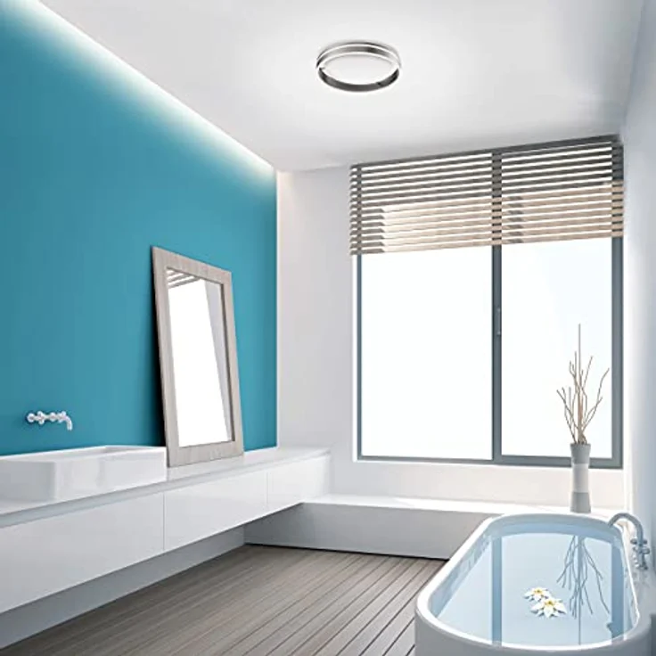 Paul Neuhaus Q-Vito LED-Deckenleuchte, 28W, 3000lm, Smart Home, silber (8414-55) – Bild 2