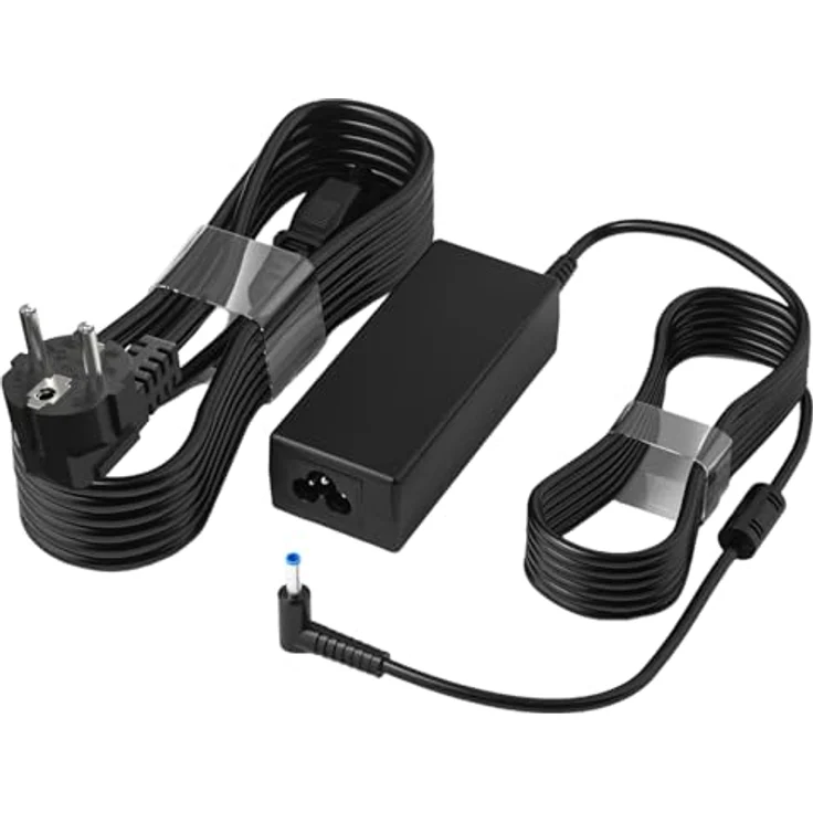 SMMKOXOI Laptop Ladekabel HP 45W Netzteil, 19,5 V 2,31 A (4,5 * 3,0 mm) mit 3m Netzkabel, kompatibel mit HP Pavilion, Elitebook und ProBook – Bild 1