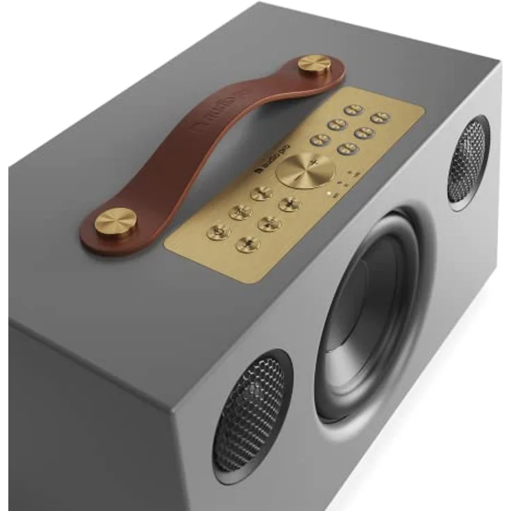 Audio Pro C5 MKII - Tragbarer Multiroom Lautsprecher mit Bluetooth & WiFi - Kabelloser Smart Speaker mit App-Steuerung für Air Play, Spotify Connect - Grau – Bild 3