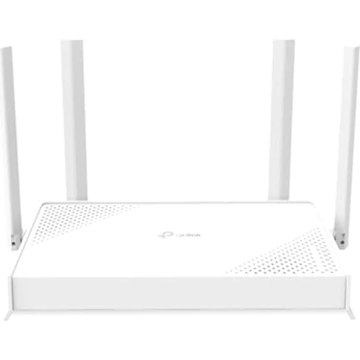 TP-Link Archer BE220W, Dual-Band Wi-Fi 7 Router mit 688 Mbps (2,4 GHz) und 2882 Mbps (5 GHz), Quad-Core-Prozessor, WPA3-Sicherheit und EasyMesh-Unterstützung