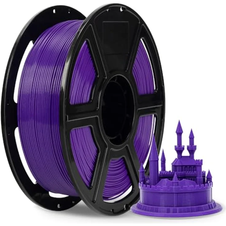 FLASHFORGE ABS PRO 3D-Drucker-Filament, Robustes und Hitzebeständiges Material, 1kg Spule (Lila), Maßgenauigkeit +/- 0,02 mm, Verstopfungsfrei und Blasenfrei – Bild 1