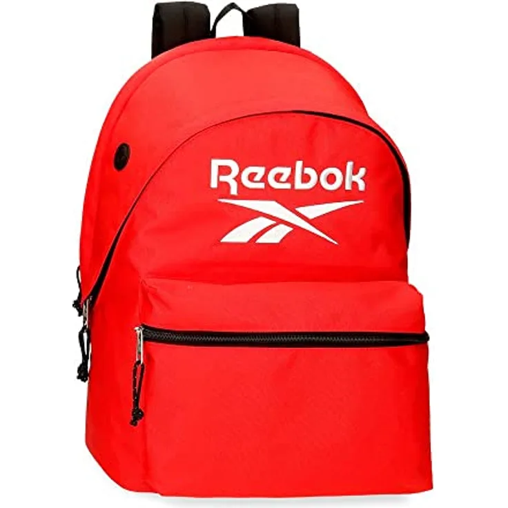 Reebok Boston Laptop-Rucksack mit zwei Fächern, 15,6 Zoll, Rot, 31 x 44 x 17,5 cm, Polyester, 23,87 l