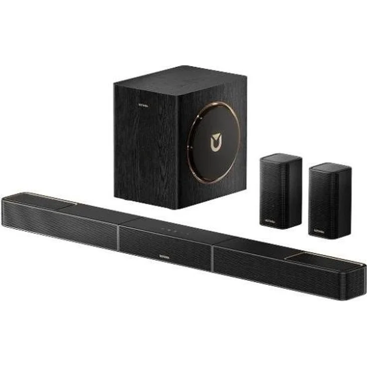 Ultimea Skywave F40 Soundbar, Dolby Atmos 5.1.2 Kanal mit 6,5" Subwoofer, Schwarz