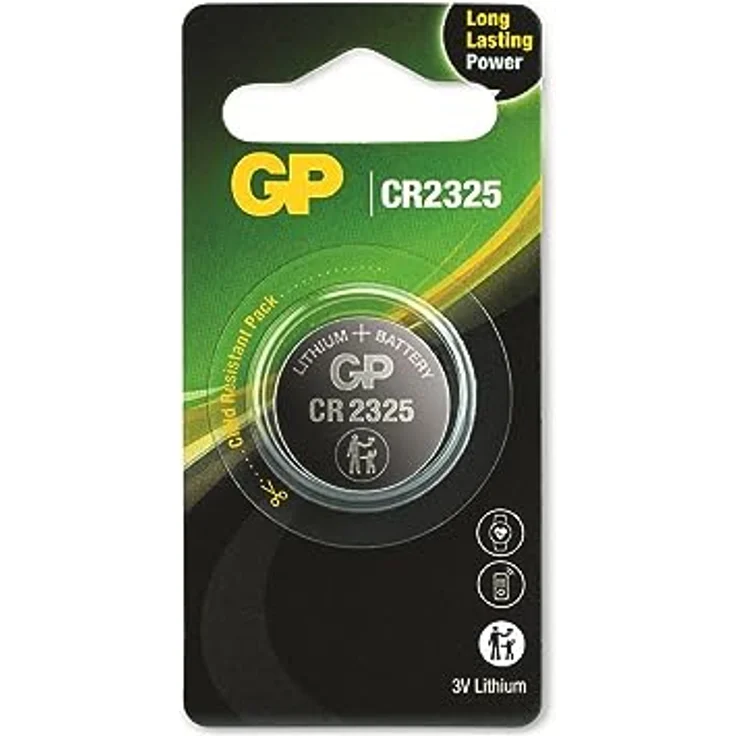 Knopfzelle CR 2325 Lithium GP Batterien, 190 mAh, 3 V, 1 Stück – Bild 2