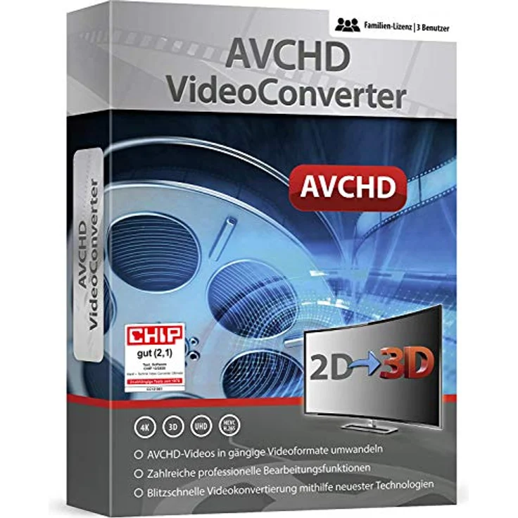 AVCHD Video Converter - Umwandlung, Bearbeitung, Konvertierung für über 50 Formate in jedes beliebige Video und Audio Format - gutes Programm zur Unterstützung beim Video Schnitt - für Windows 11, 10 / 8.1 / 8 / 7 – Bild 1