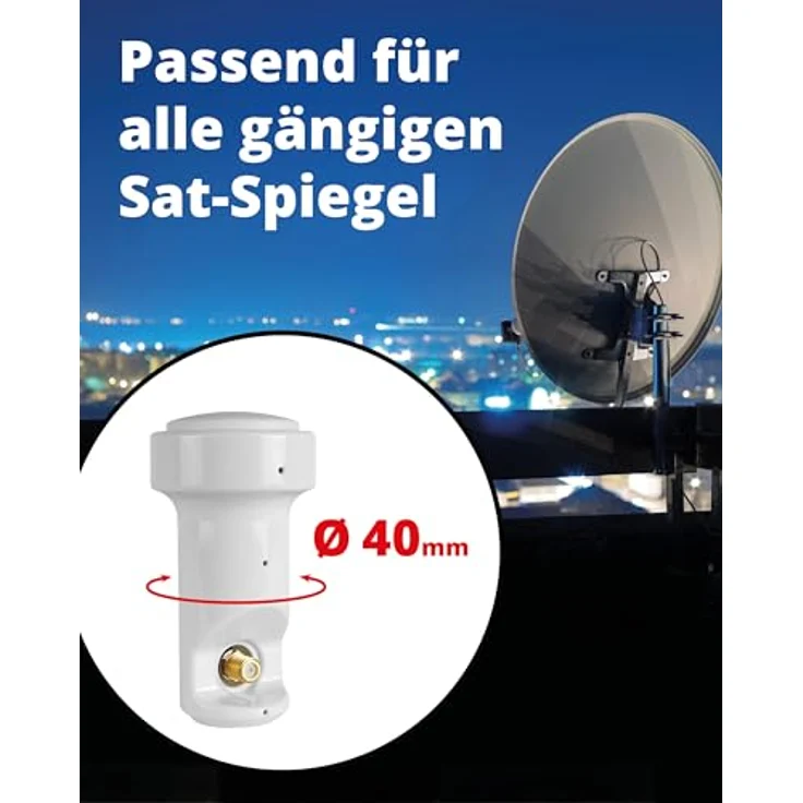 MegaSat 0401072 HD-Profi Single LNB weiß – Bild 3