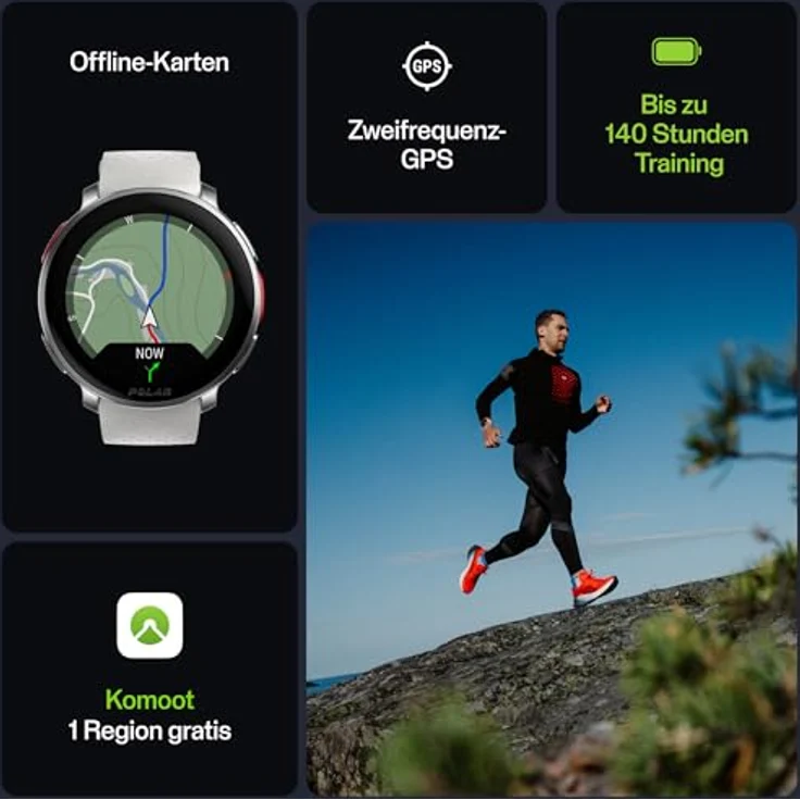 Polar Vantage V3, Sportuhr mit GPS, Fortschrittliches Herzfrequenz-Messgerät und Längere Akkulaufzeit, Sportuhr mit Smartwatch-Funktionen für Männer und Frauen, Offline-Karten, Laufuhr, Triathlon-Uhr – Bild 4